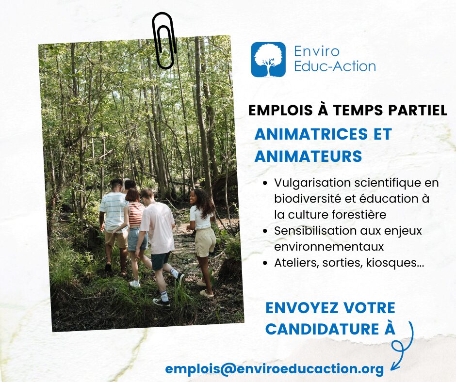 emplois à temps partiel - animatrices et animateurs